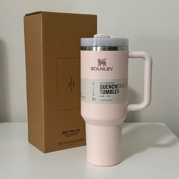 NWT Stanley 40oz Rose Quartz Quencher H2.0 FlowState Tumbler - Picture 1 of 7